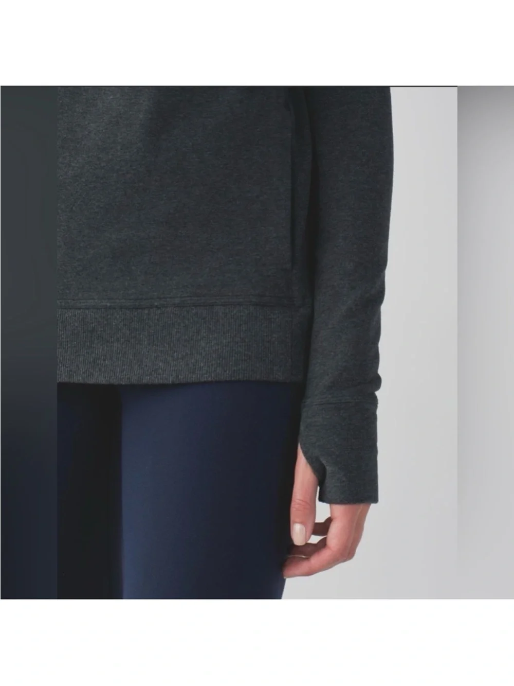 Lululemon Womens Stress Less Hoodie Heathered Dark Gray - Picture 15 of 16